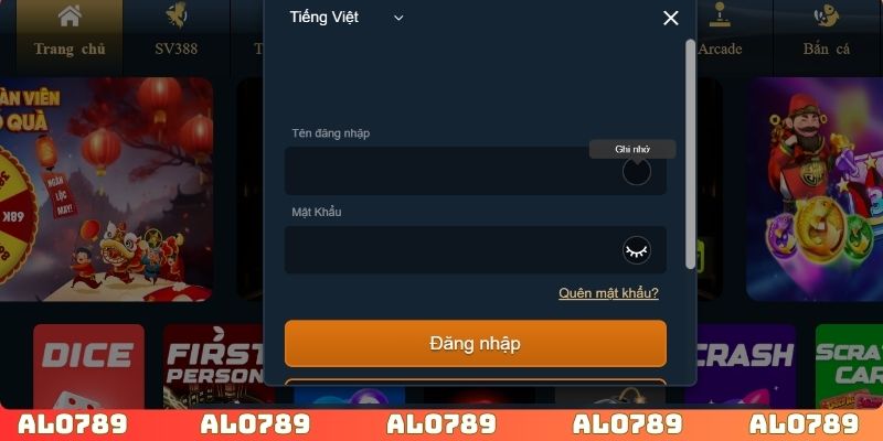 Điền thông tin theo quy định tại biểu mẫu đăng nhập