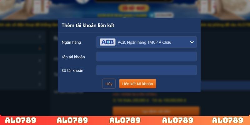 Liên kết ngân hàng chính chủ trước khi thực hiện giao dịch trên trang web